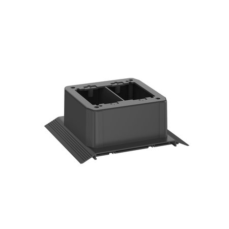 PANDUIT Above Floor Raceway Junction Box, Black AFR4JB2SBL